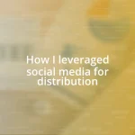 How I leveraged social media for distribution