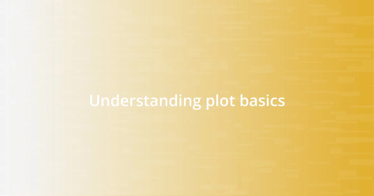 Understanding plot basics